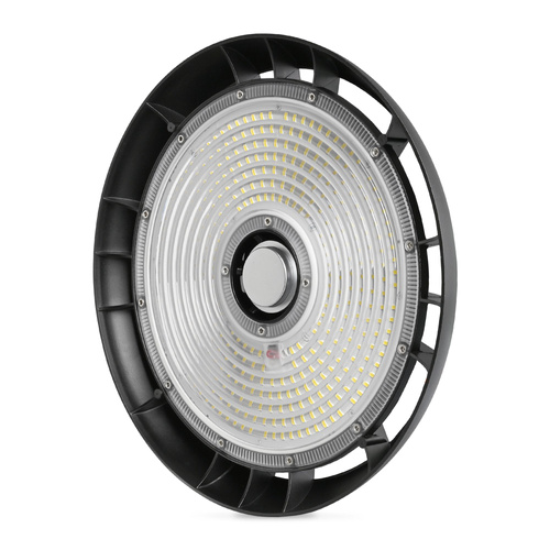 Lampa przemysłowa LED High Bay 200W 5000K 36000lm czarna do hali magazynu
