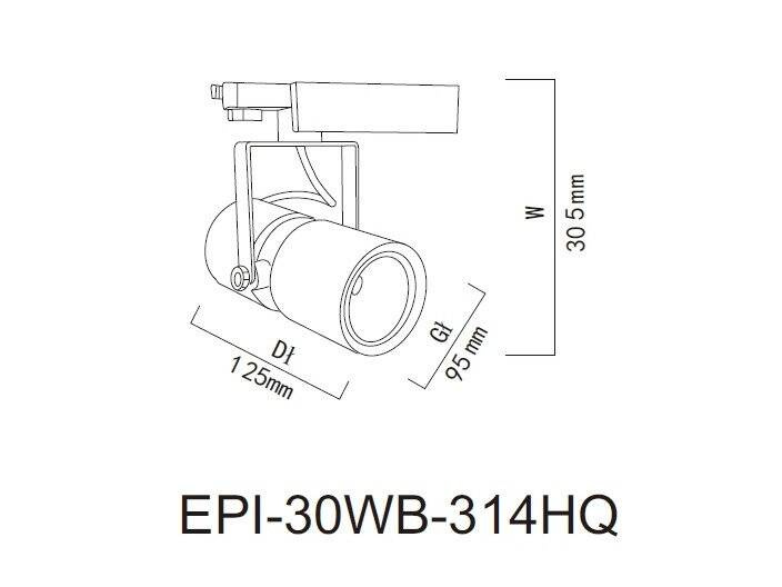 Lampa Reflektor Szynowy LED 30W | Barwa 6000K