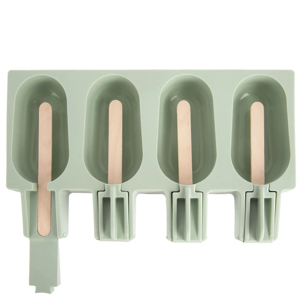 Forma do lodów silikonowa z pokrywką zielona