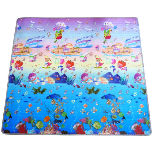 Dwustronna mata piankowa dla dzieci 177x197 cm XXL