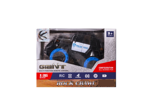 Małe auto terenowe  zdalnie sterowane POLICJA