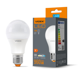 Żarówka LED E27 A60 10W = 70W 960lm 6000K Zimna Biel 240° Videx