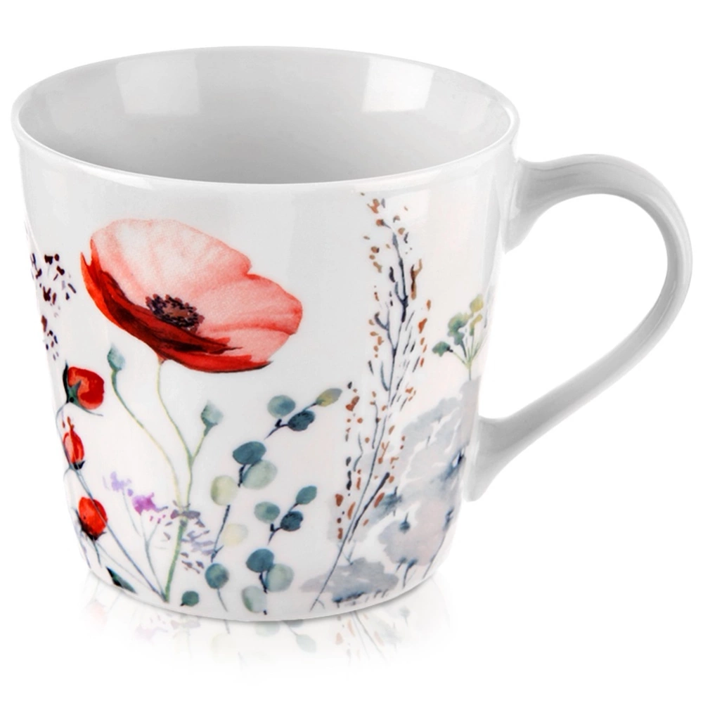 Kubek porcelanowy kwiaty MAKI 430 ml