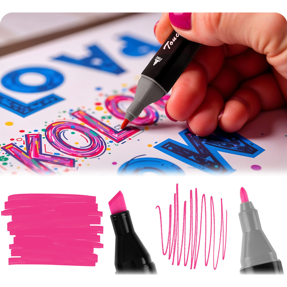 Zestaw kreatywny: 80 markerów alkoholowych + mata do kolorowania XXL 90x120 cm