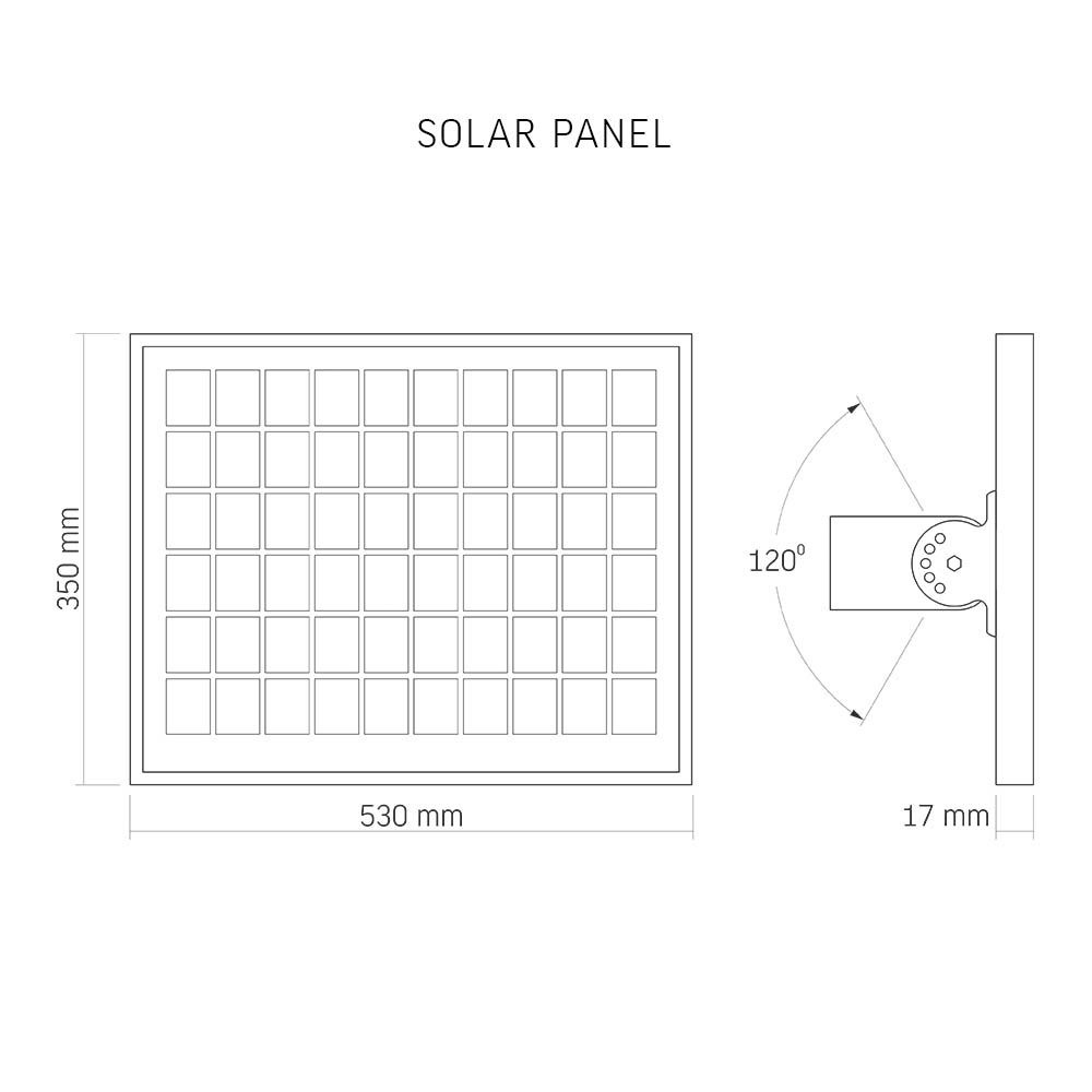 LAMPA SOLARNA ULICZNA VIDEX LED OSZCZĘDNA MOCNA IP65 2500lm + PILOT 