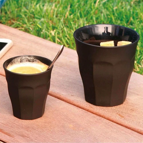 Szklanka do picia 250 ml Soft Touch Black szkło hartowane Duralex