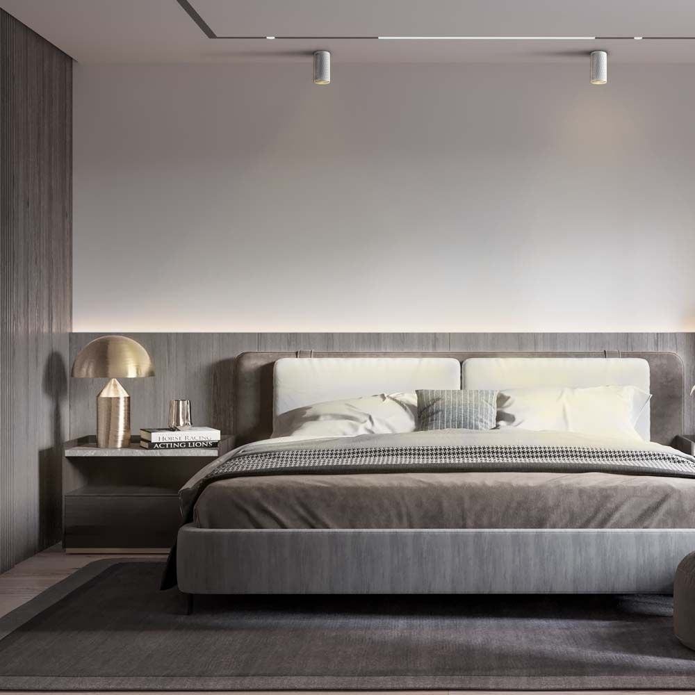 Oprawa Natynkowa Lampa Sufitowa Videx Halogenowa Spot 1x GU10 Biała TALEN