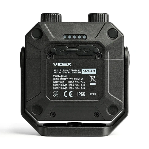 Wielofunkcyjna latarka LED zewnętrzna VIDEX 1500Lm 5000K