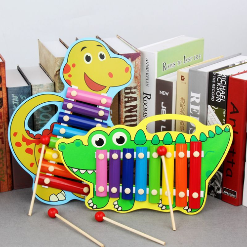 Cymbałki kolorowy Dino edukacyjna zabawka dla dzieci 