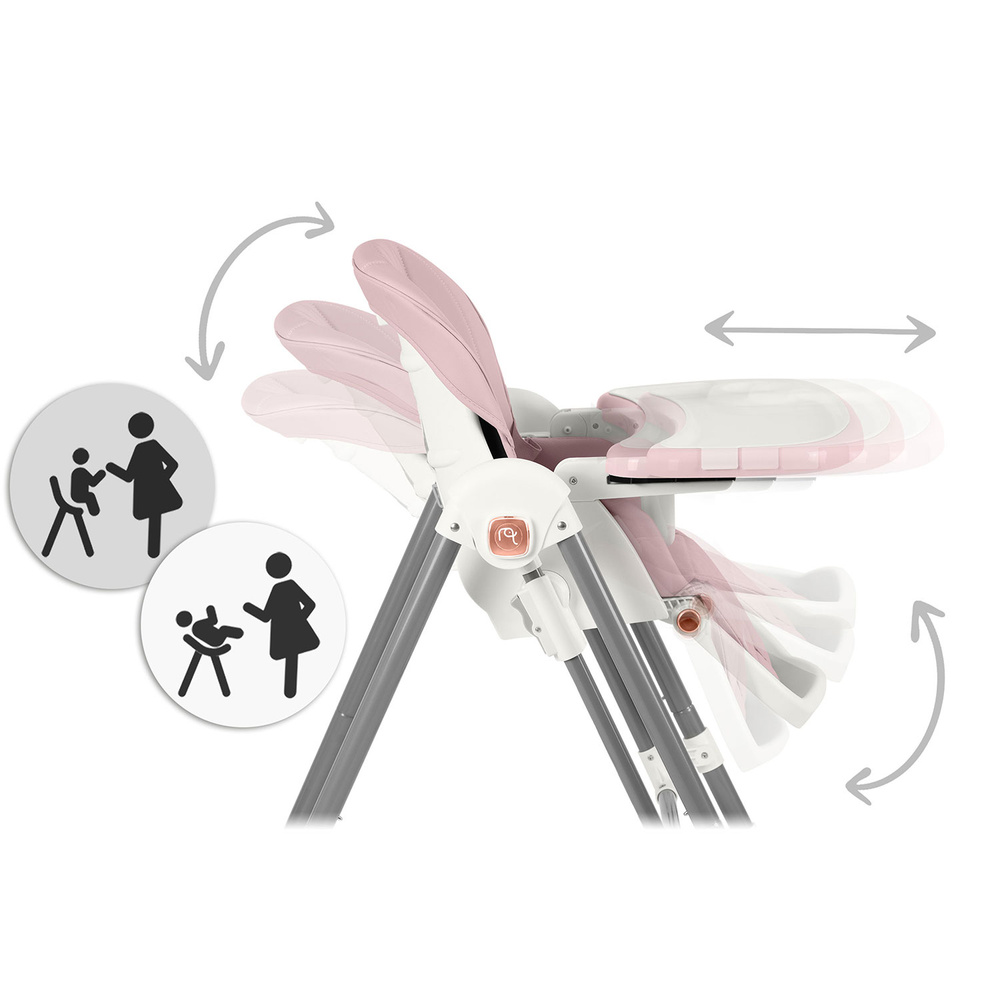 Krzesełko do karmienia  Elite różowe