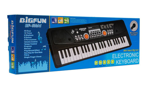 Organki, pianinko, keyboard z mikrofonem, 49 klawiszy