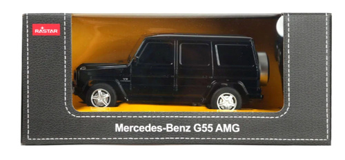 Mercedes G55 skala 1:24 Rastar 30500 samochód sterowany czarny