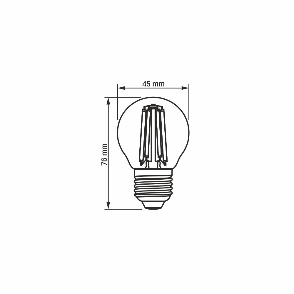 Żarówka LED Filament 6W 806lm 3000K E27 ciepła