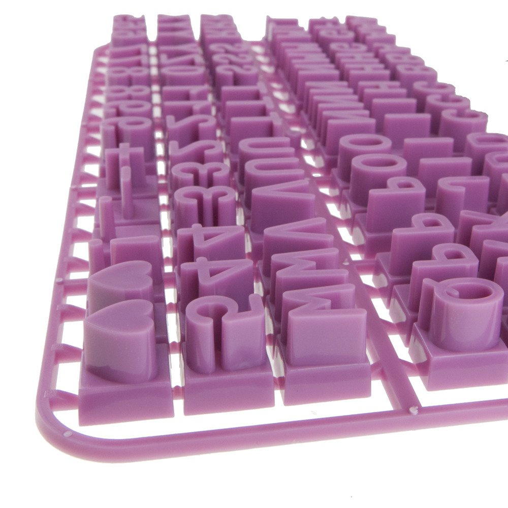 Stempel do ciastek i masy cukrowej z literkami + znaki specjalne ZENKER 44827