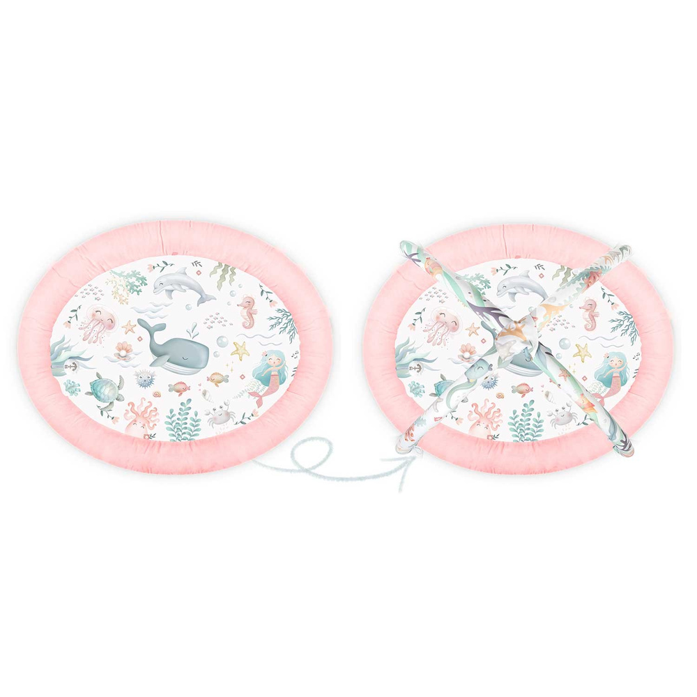 Mata edukacyjna interaktywna Ocean  - różowa