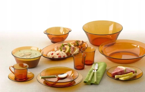 Miska szklana salaterka 2200ml pomarańczowa hartowana Duralex