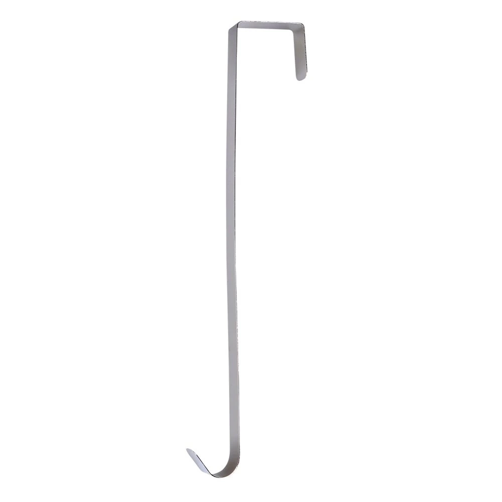 Wieszak na wianek metalowy srebrny 30 cm