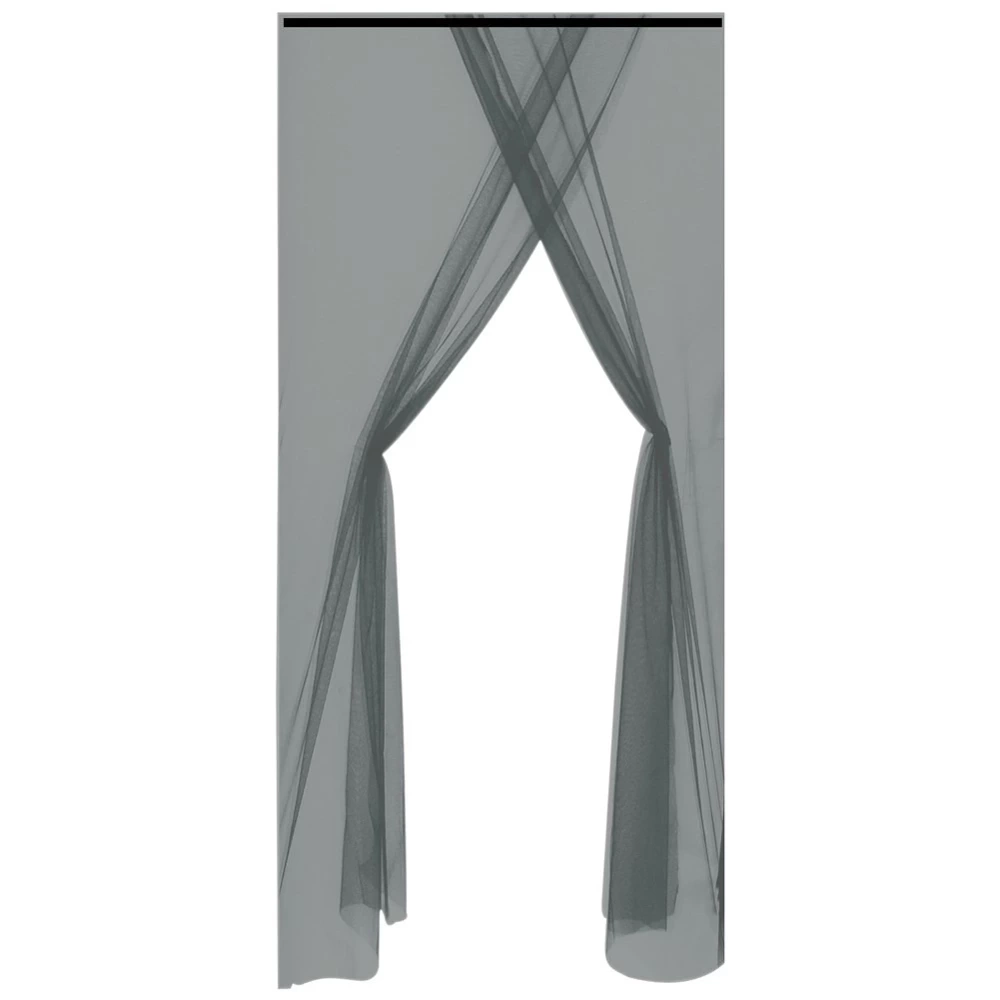 Moskitiera na drzwi czarna podwójna 220x150 cm