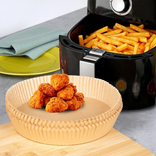 Wkład do frytkownicy beztłuszczowej Air Fryer papierowy okrągły 23 cm 100 szt.