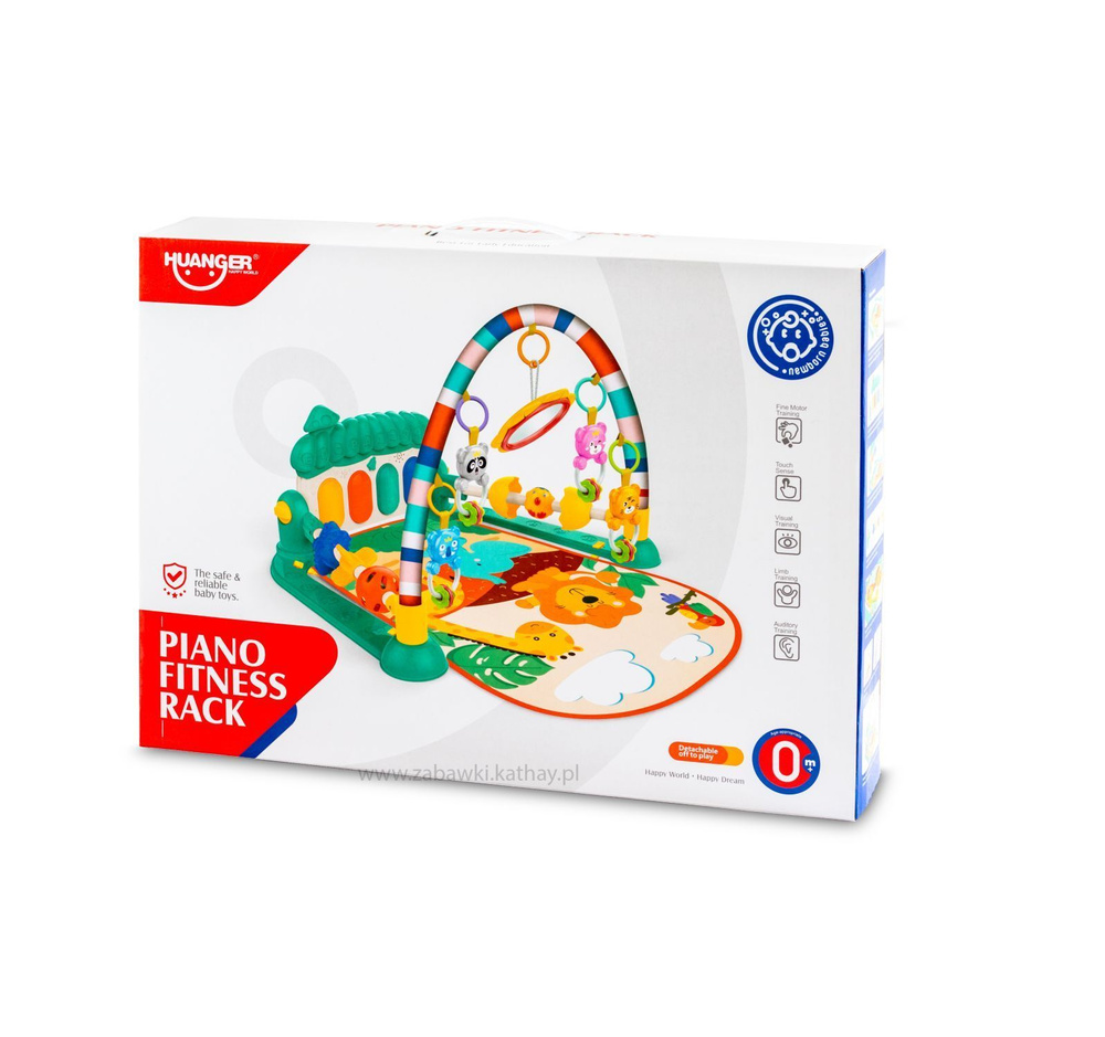 Kolorowa muzyczna mata edukacyjna z dźwiękiem dla niemowląt