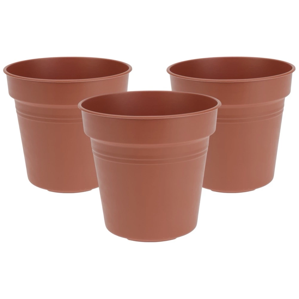 Doniczka ogrodowa plastikowa okrągła 13 cm 3 szt.