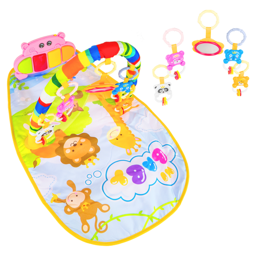 Interaktywna mata edukacyjna z zabawkami + pianino