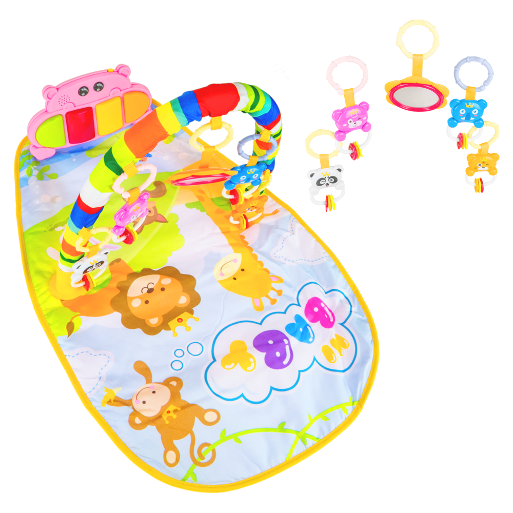 Interaktywna mata edukacyjna z zabawkami + pianino