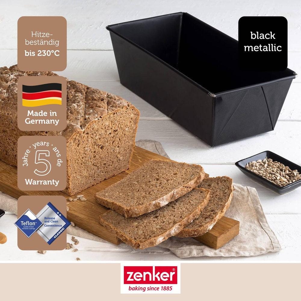 Forma do pieczenia chlebów Black Metallic, 31 cm Zenker