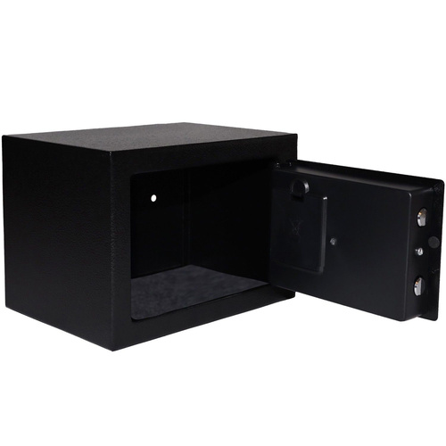 Sejf domowy biurowy zamek elektroniczny szyfrowy kluczyk kod XXL 35x25x25 cm