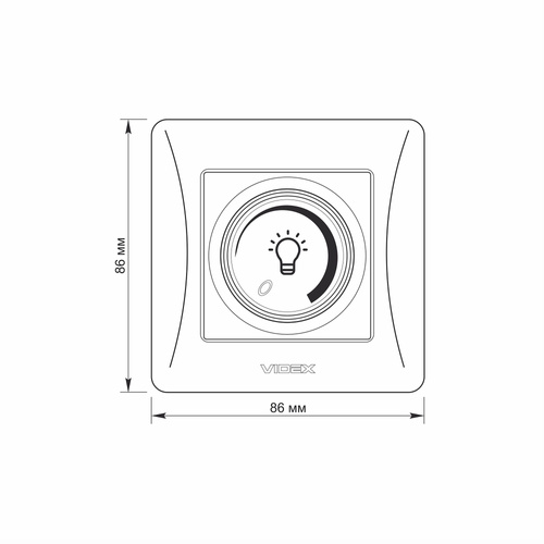 Ściemniacz LED 200W biały VIDEX BINERA