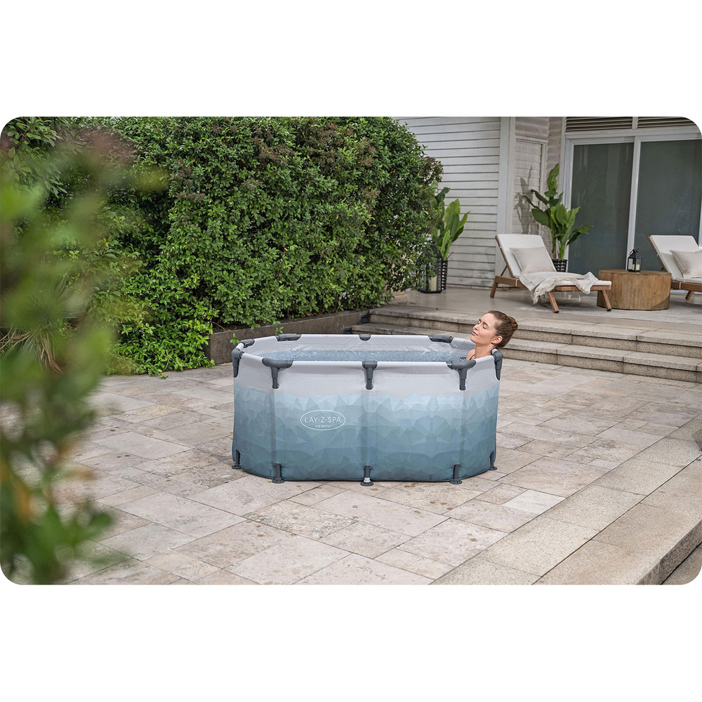 Bestway Zestaw Zbiornik do MORSOWANIA Glacial Dip + pompa 150x90cm 6002N