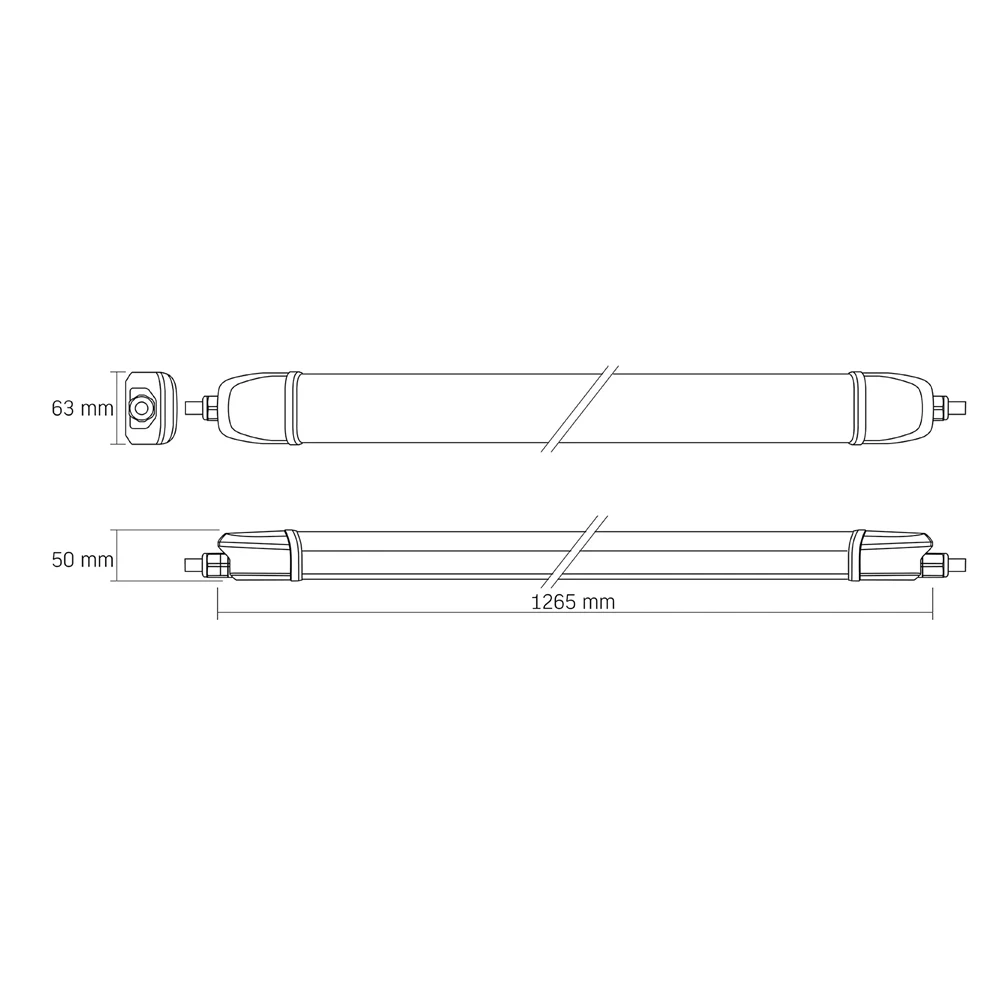 Liniowe światło LED IP65 40W 1,2m 5000K białe
