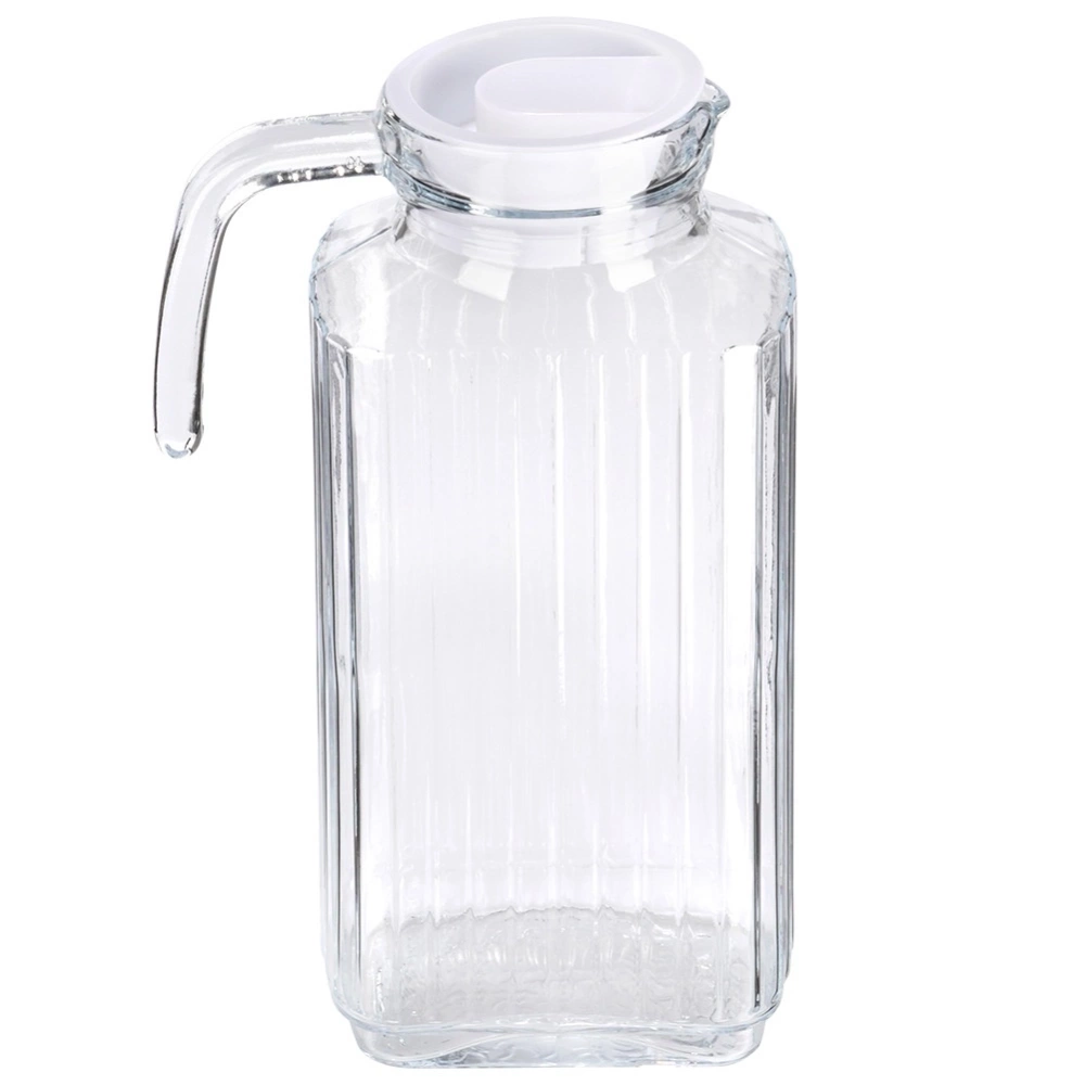 Dzbanek szklany z pokrywką wąski do lodówki 1,8 l