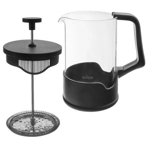 Zaparzacz tłokowy do kawy i herbaty szklany BLACK 400 ml