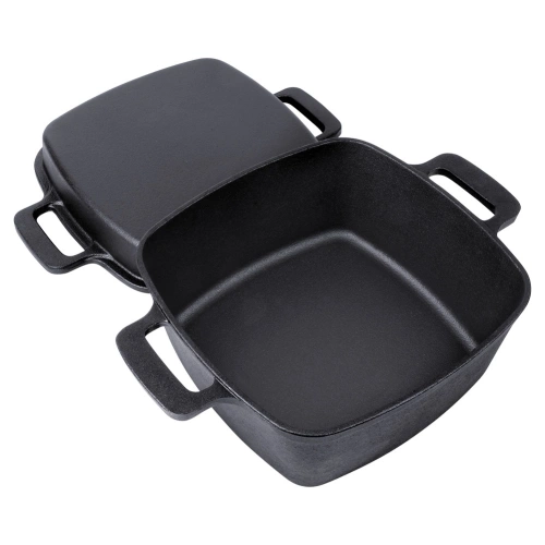 Garnek z pokrywką żeliwny 2w1 CAST LINE 25 cm, 4,5 l / 1,8 l
