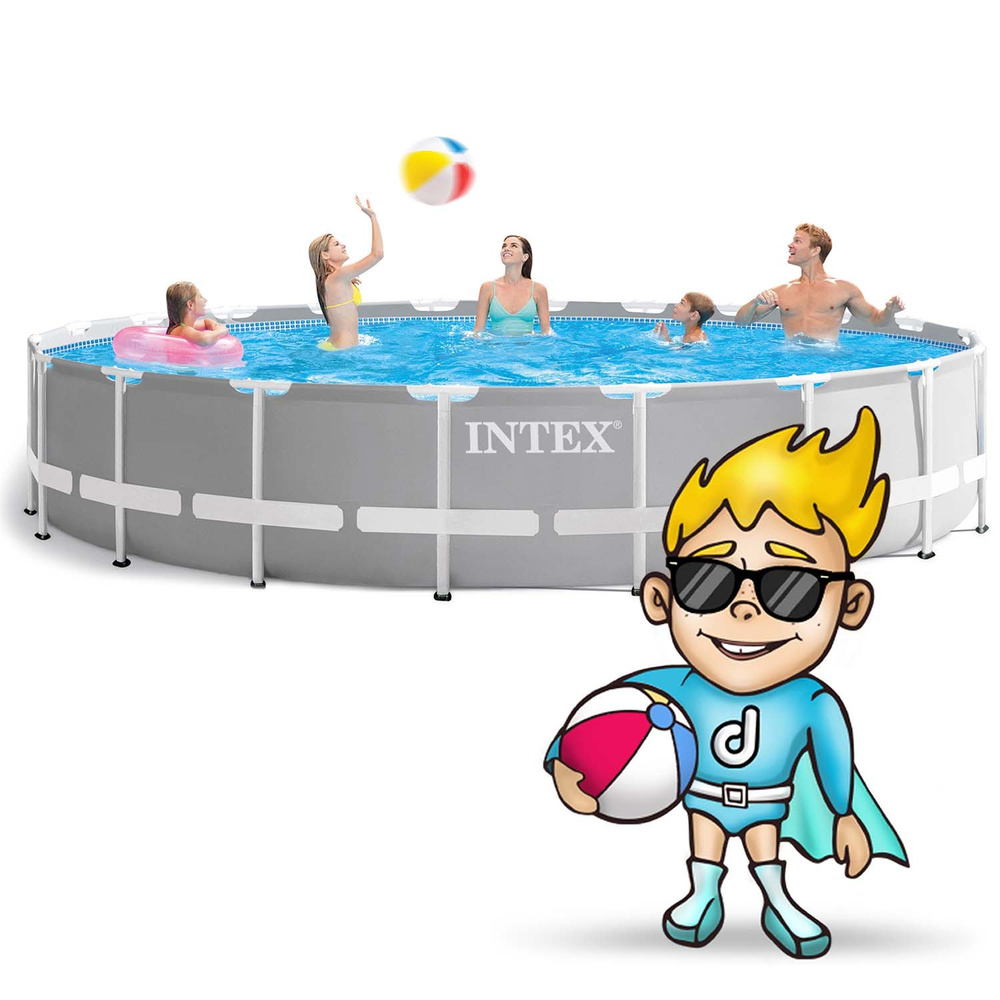 Basen ogrodowy stelażowy 610 x 132 cm zestaw 21w1 INTEX 26756 + hulajnoga GRATIS