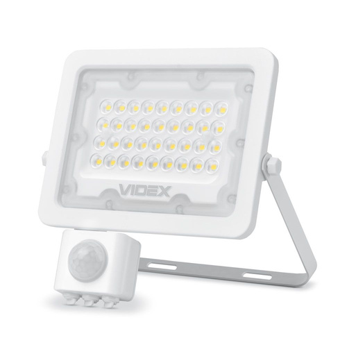 Naświetlacz Videx LED 30W 2700lm neutralna biel 5000K czujnik ruchu IP65