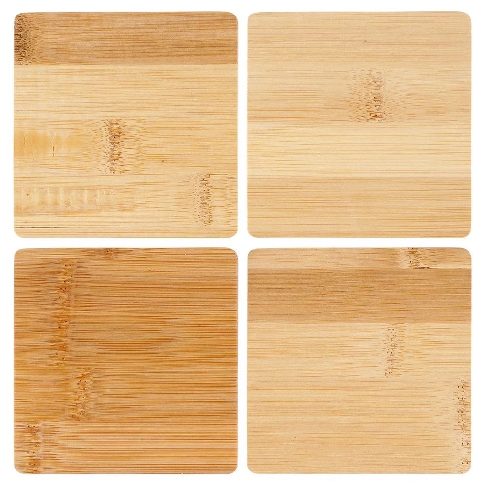 Podstawki pod kubek bambusowe 9,7 cm 4 szt.