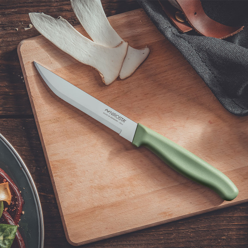 Nóż uniwersalny 11 cm, zielony Nirosta
