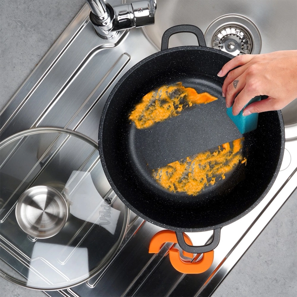 Garnek granitowy ze szklaną pokrywką TERRUNA AROMA 28 cm, 5,8 l