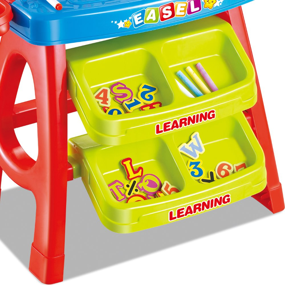 Stolik z tablicą do malowania rysowania akcesoria