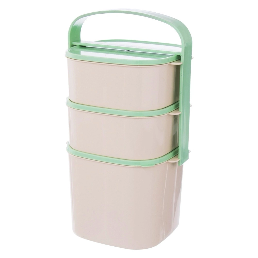 Menażka obiadowa plastikowa 3-poziomowa 2l, 2x1,15 l