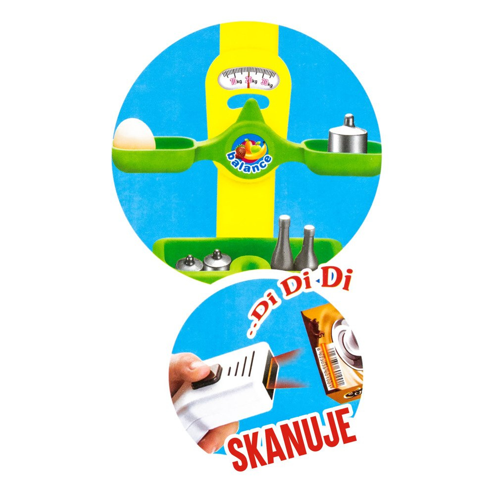 DUŻY Supermarket mini sklep spożywczy kasa