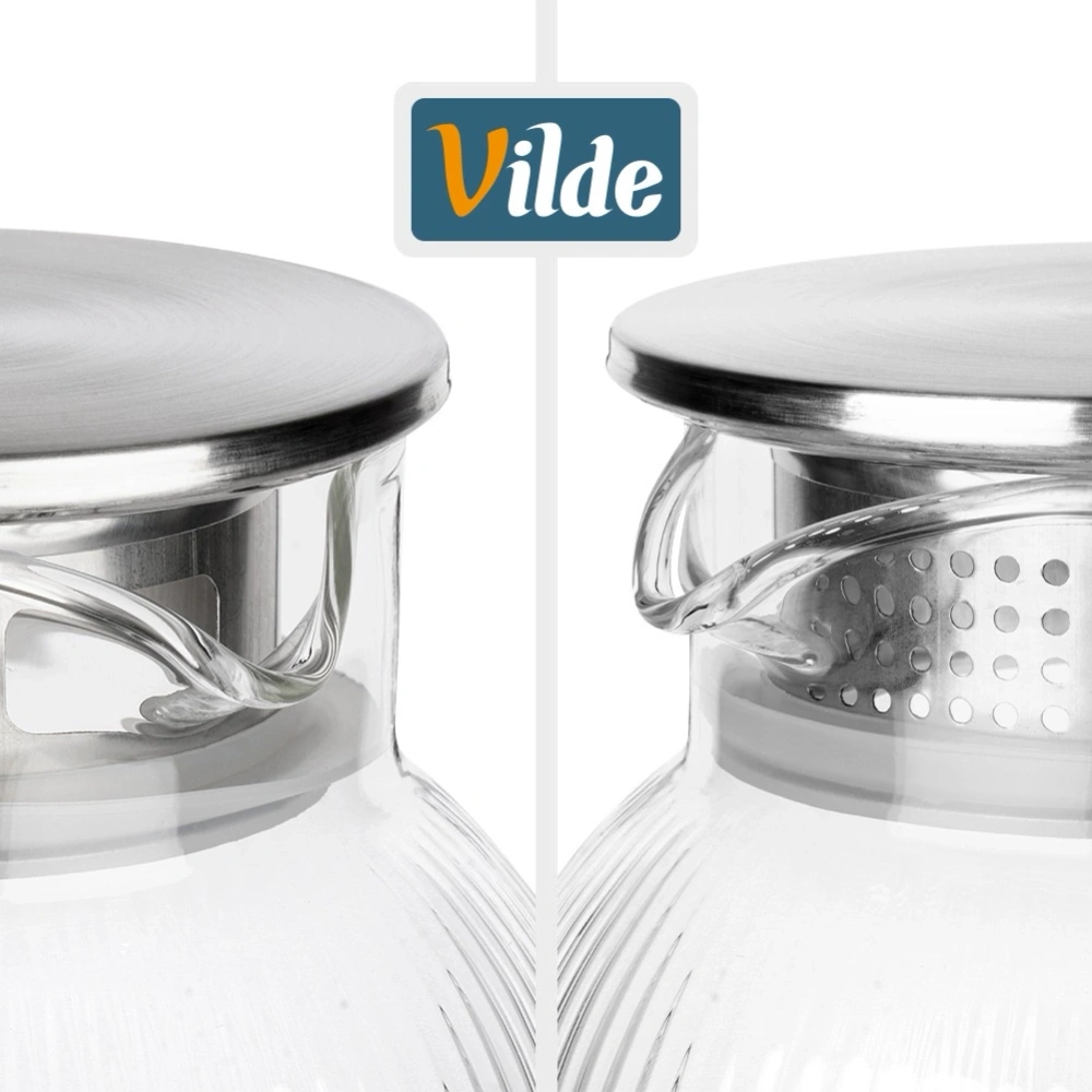 Dzbanek szklany z pokrywką 1,5 l