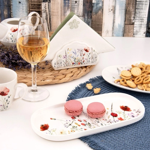 Serwetnik porcelanowy MAKI 13x4,5x7 cm