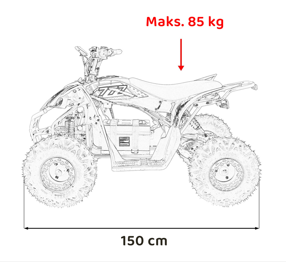 Pojazd Quad DESERT STORM LIFT Czarny