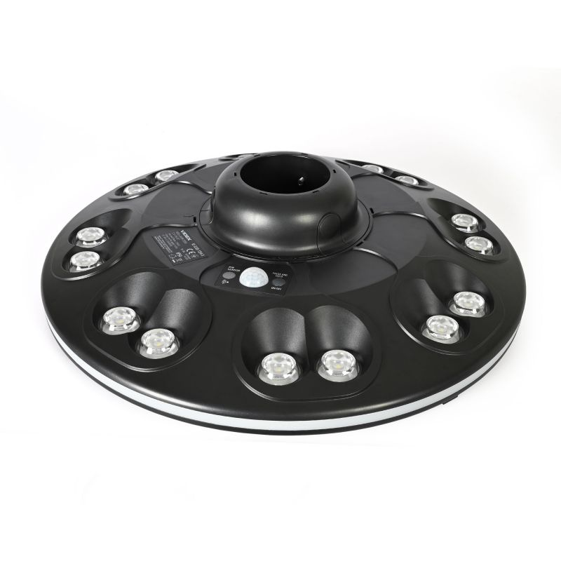 Lampa parkowa Videx LED solarna IP54 z czujnikiem ruchu 1400lm LiFePO4