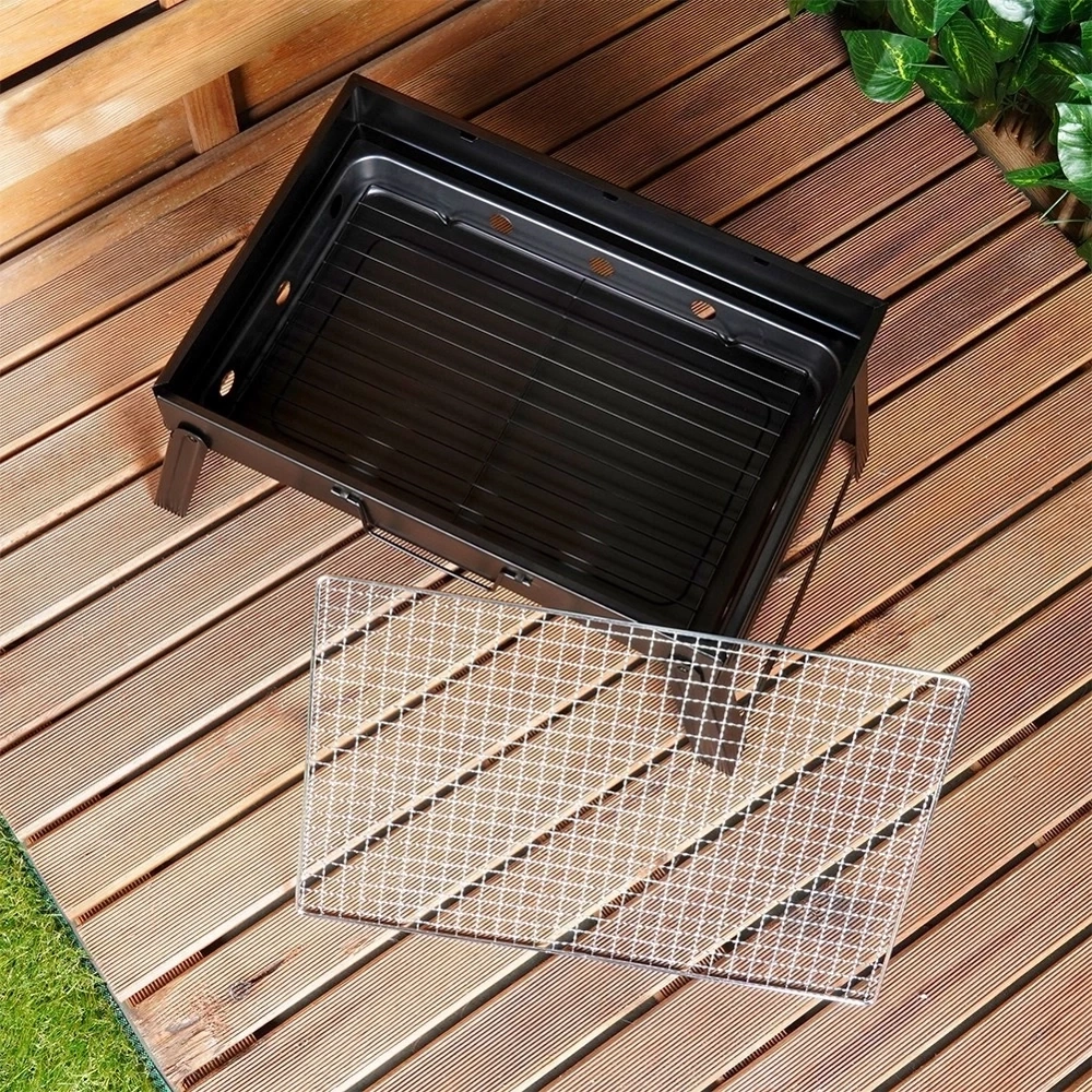 Grill węglowy składany walizka 43x29x22,5 cm