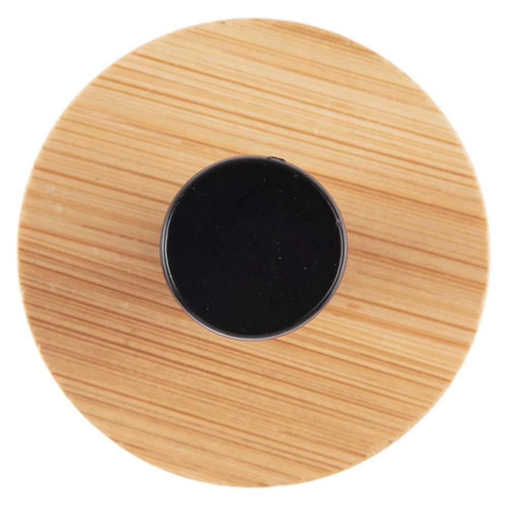 Haczyk wieszak samoprzylepny bambusowy metalowy czarny 5 cm 2 szt.