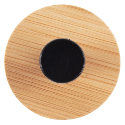 Haczyk wieszak samoprzylepny bambusowy metalowy czarny 5 cm 2 szt.